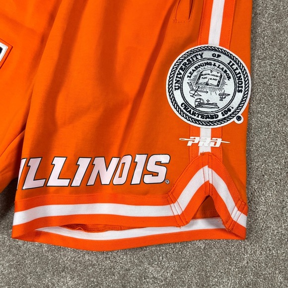 Pro Standard Mens Large Orange Illinois Fighting Illini Logo Athletic Shorts NWT - Picture 3 of 8